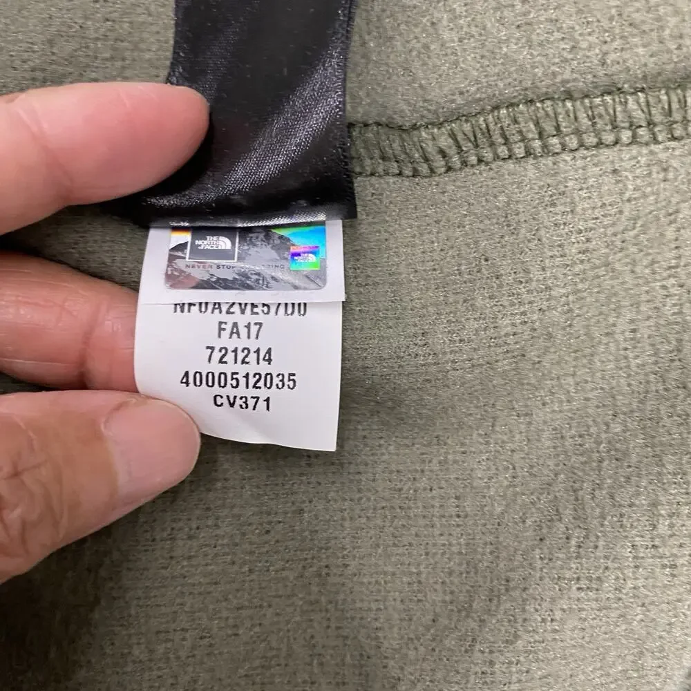 The North Face Mens Jacket XL Green Heather 1/4 Zip Pullover Fleece Gorpcore